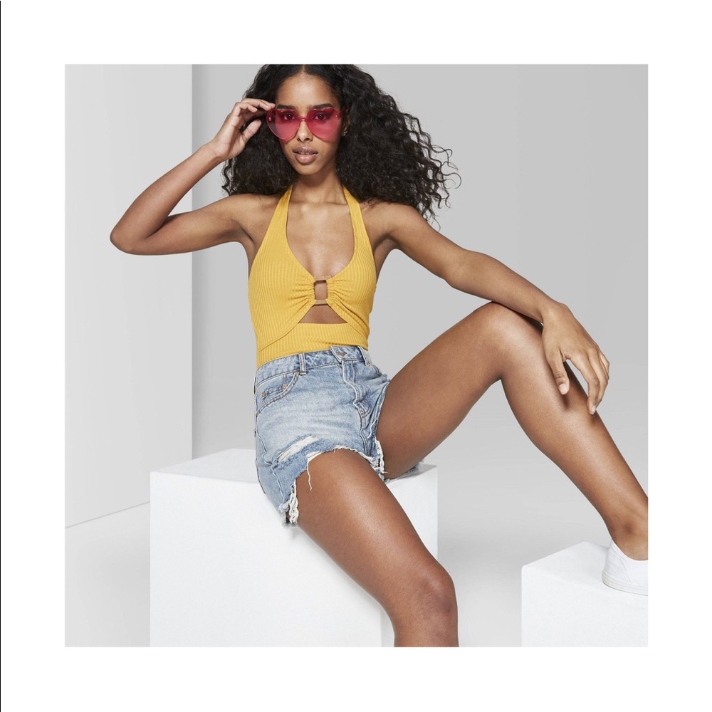 Wild Fable by Target Mustard Bodysuit